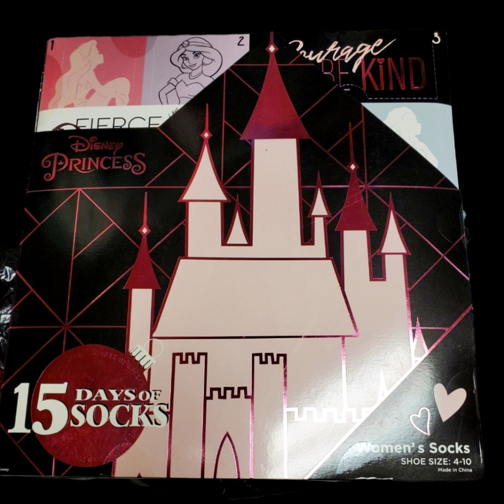 Women's Disney princess 15 days of socks